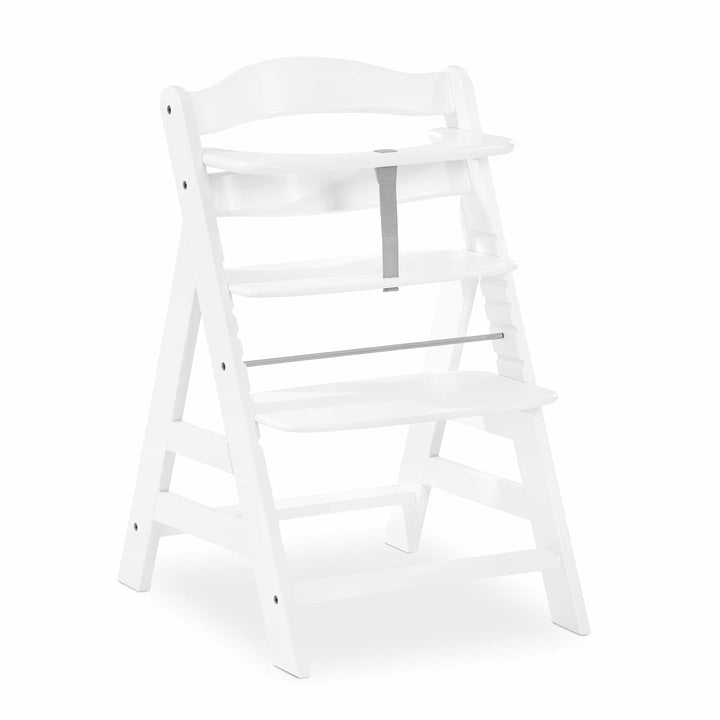 Hauck Alpha+B high quality wooden highchair - white