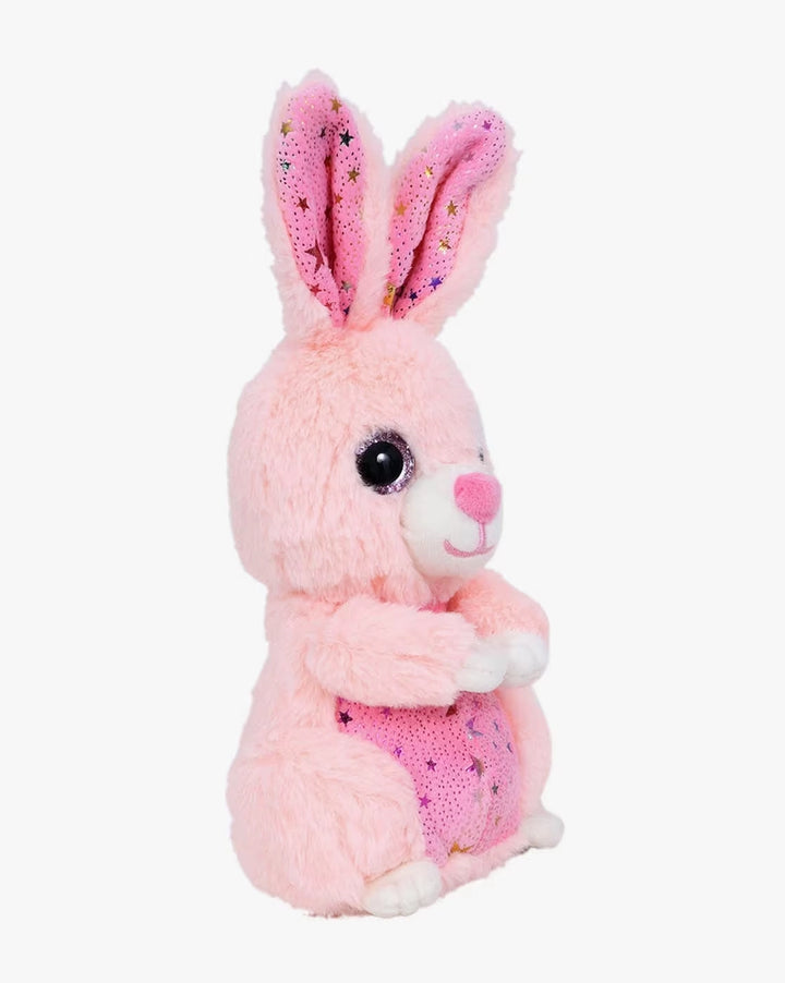 Mirada 18cm Glitter Eye Bunny - Pink Foil