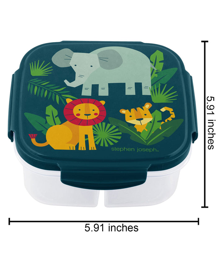 Stephen Joseph Snack Box with Ice Pack Zoo Print