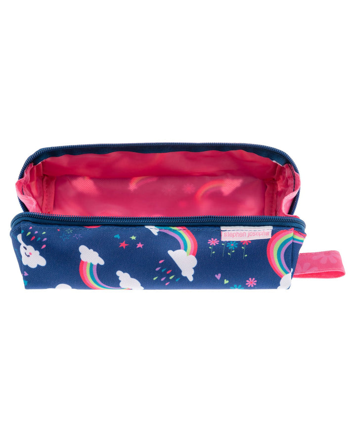 Stephen Joseph All Over Print Pencil Pouch Rainbow Design - Multicolour