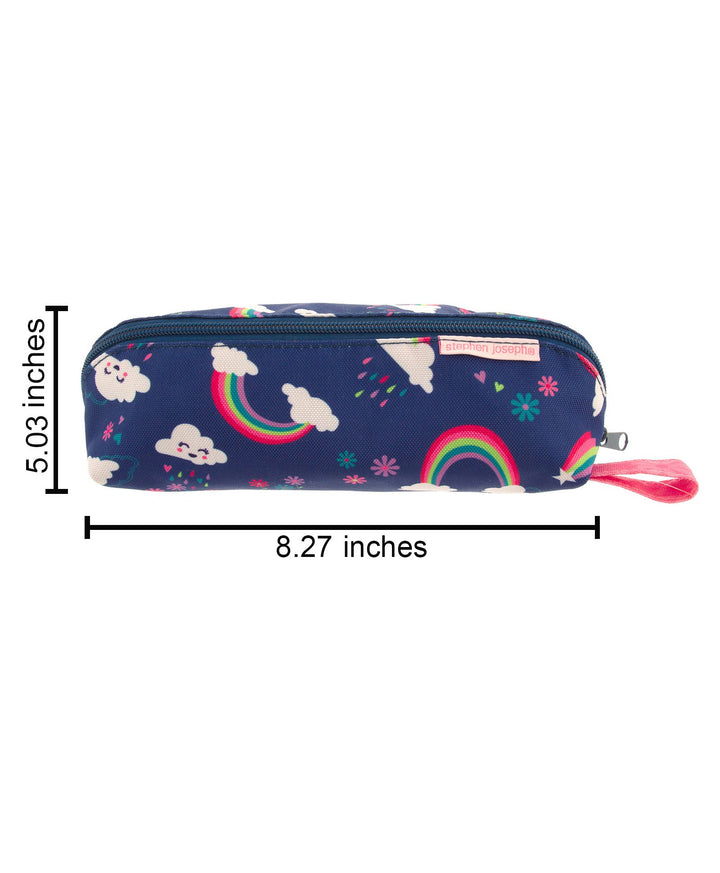 Stephen Joseph All Over Print Pencil Pouch Rainbow Design - Multicolour