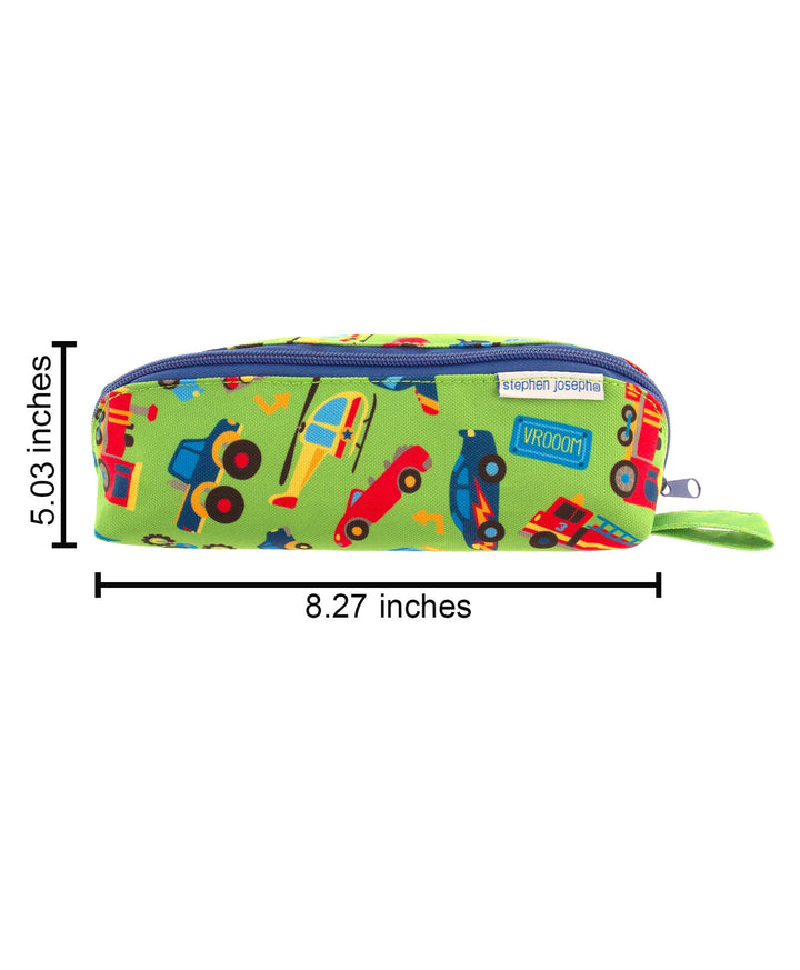 Stephen Joseph All Over Print Pencil Pouch Transportation Design - Multicolour