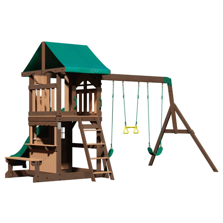 Backyard Discovery Lakewood Play Tower with Swings and Slide