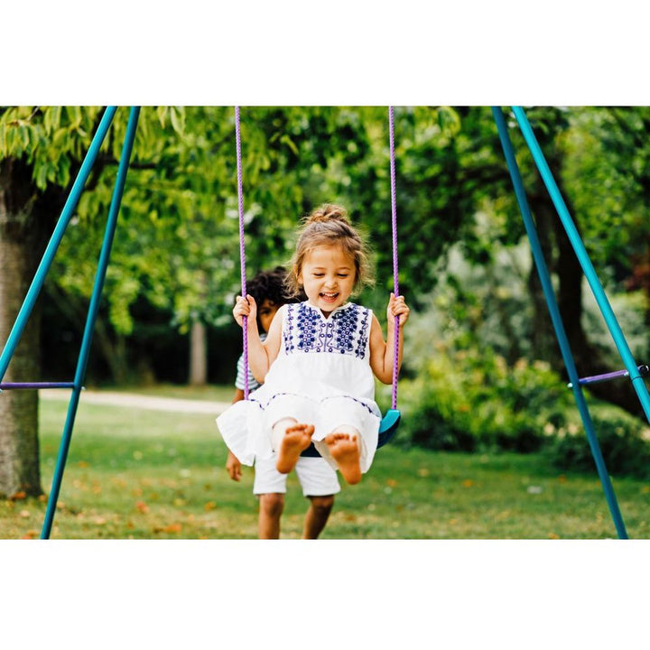 Plum 2 in 1 Metal Swing Set