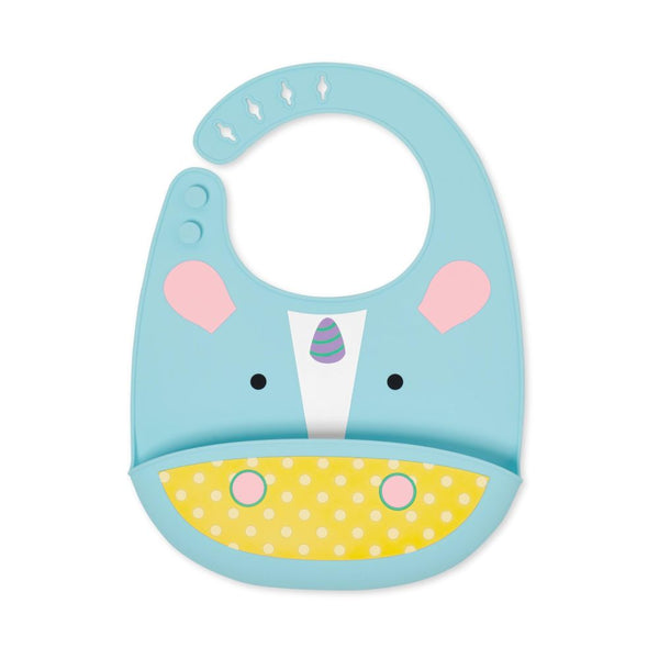 Skip Hop Zoo Fold & Go Silicone Bib