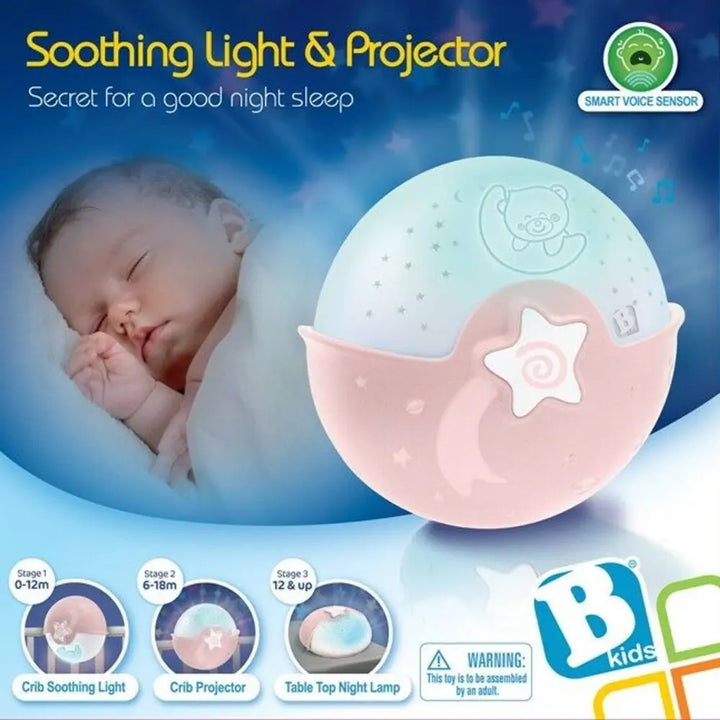 Infantino Soothing Light &amp; Projector Pink Birth to 24 Months