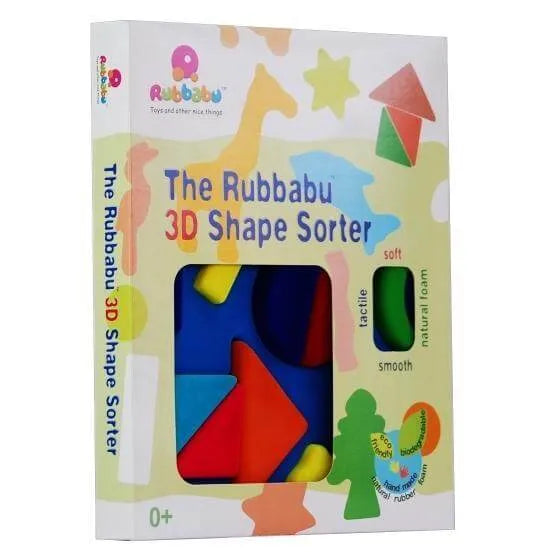 Rubbabu 3D Shape Sorter Geometrical Shapes Shape Sorter