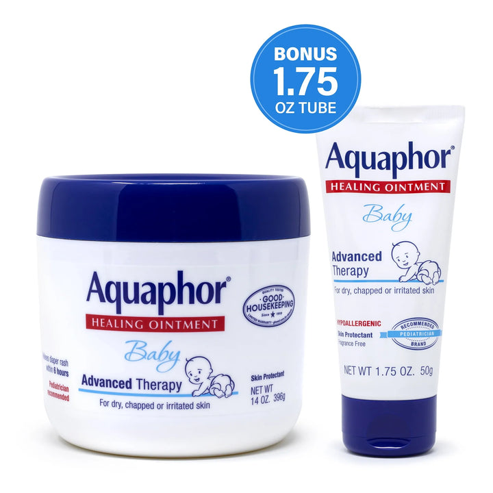 Aquaphor Baby Healing Ointment, 14oz / 396g With Bonus Tube