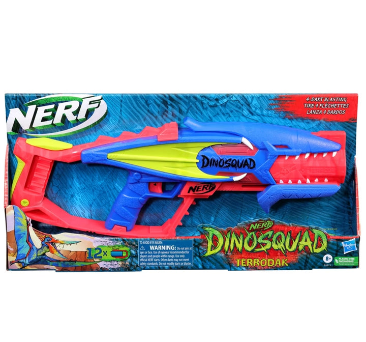 Nerf Dino squad Terrodak - Toy Foam Nerf Blaster for Kids Outdoor Games