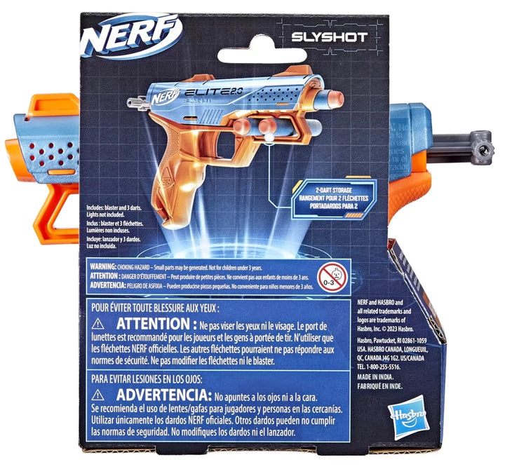 Nerf Elite 2.0 Slyshot Blaster - Toy Foam Blaster For Kids 8Y+