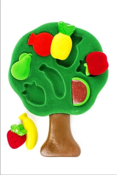 Rubbabu 3D Fruit Shape Sorter – Educational Tree Shaped Puzzle With 7 Bright Fruits