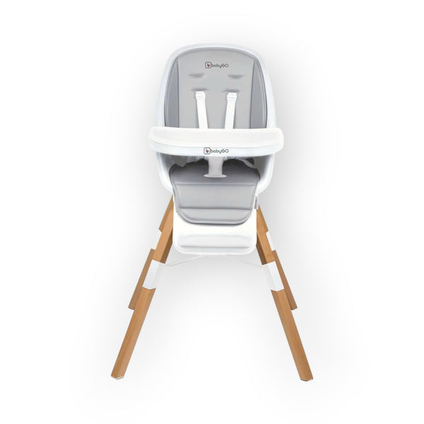 BabyGO Carou 360 Rotation High Chair (White)