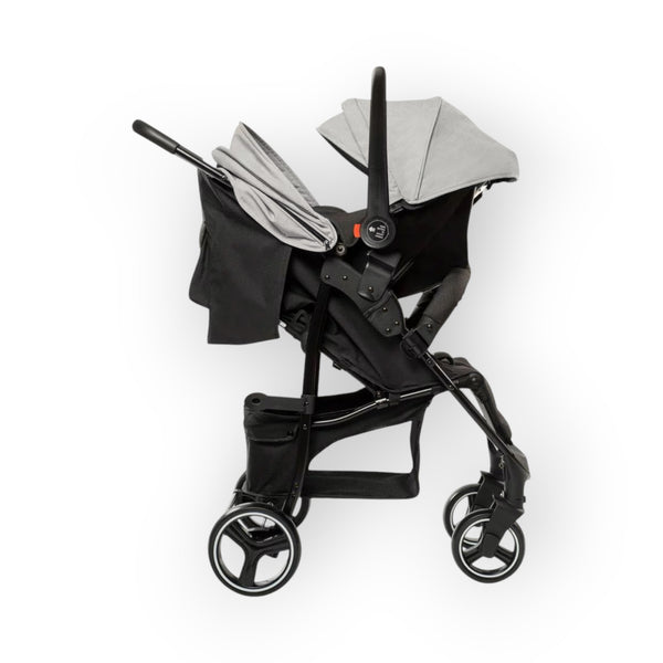 BabyGO Basket 2 in 1 Stroller (Grey)