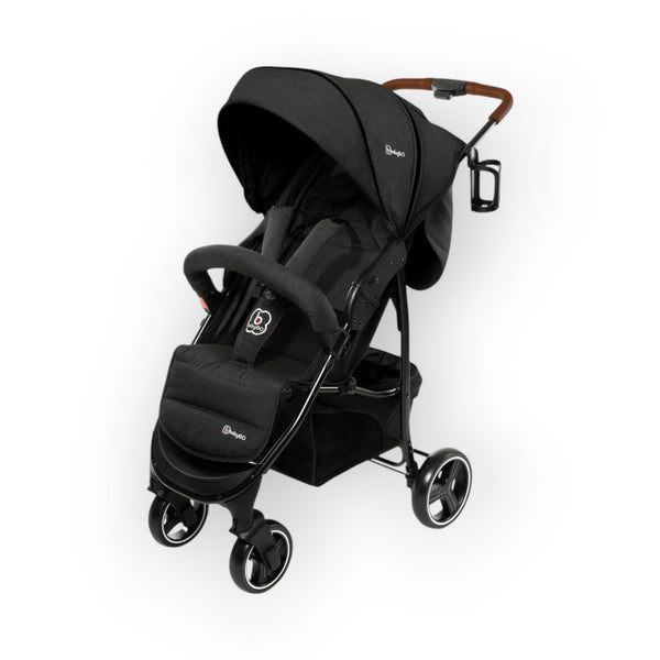 BabyGo Basket Stroller (Dark Grey)