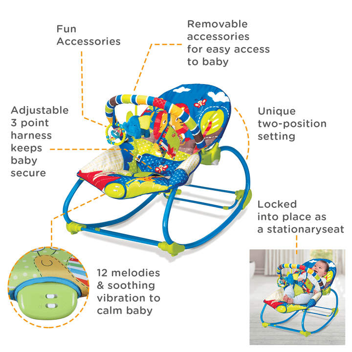 Mastela Baby Rocker - Blue