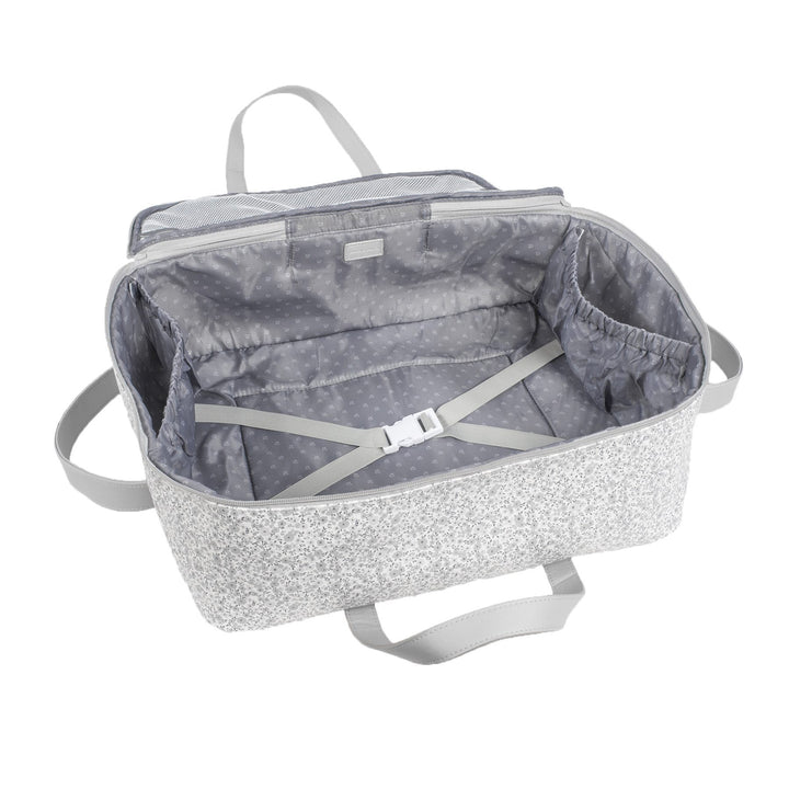 Pasito a Pasito Flower Mellow Grey Travel Holiday and Maternity Bag