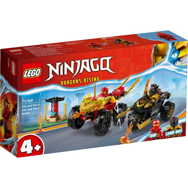 LEGO Ninjago Kai and Rass Car and Bike Building Set for 4+ Years