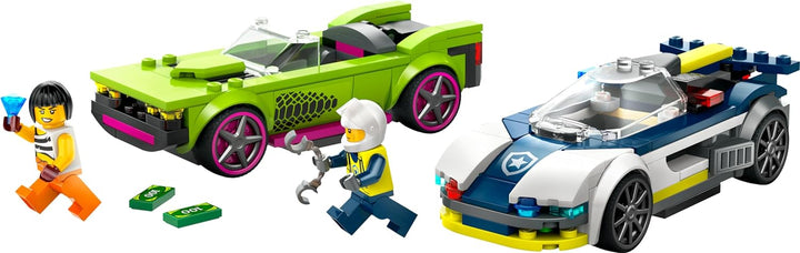 Lego Police Car And Muscle Car Chase