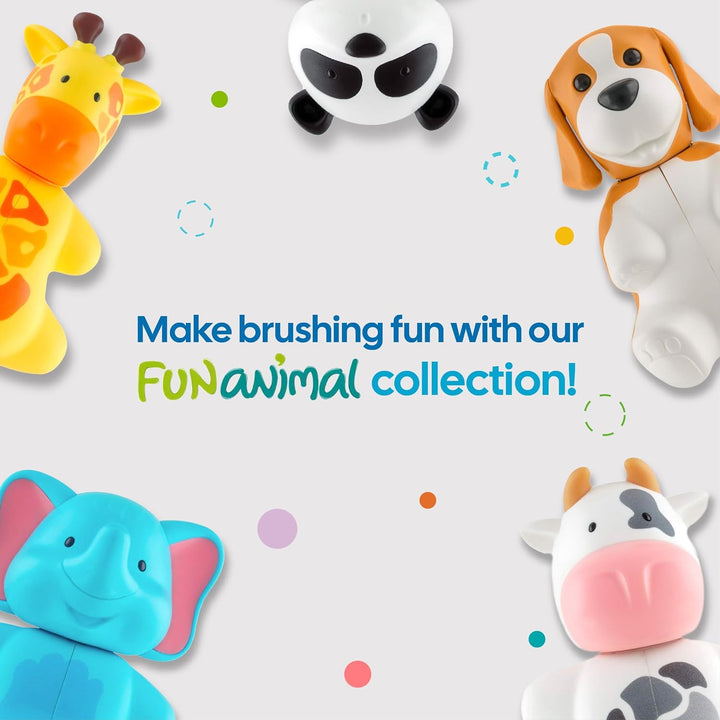 Flipper Toothbrush Cover &amp; Toothbrush Flp Fun Animal Combo Pack / Panda