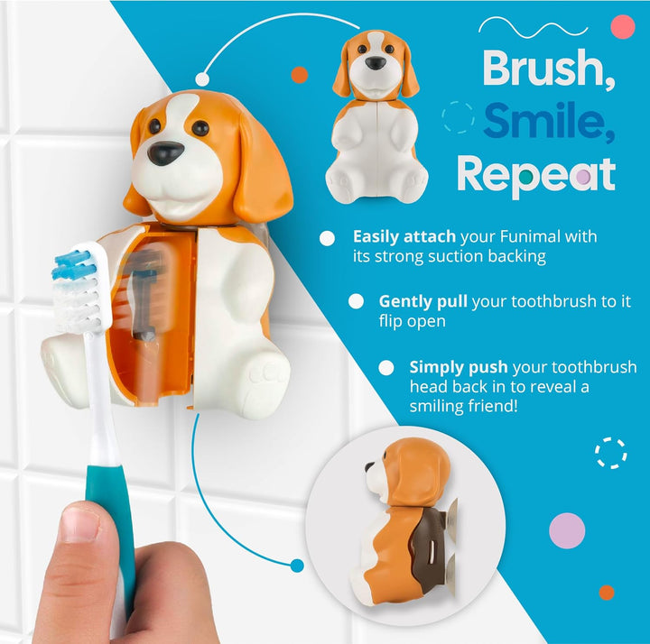 Flipper Toothbrush Cover &amp; Toothbrush Flp Fun Animal Combo Pack / Panda