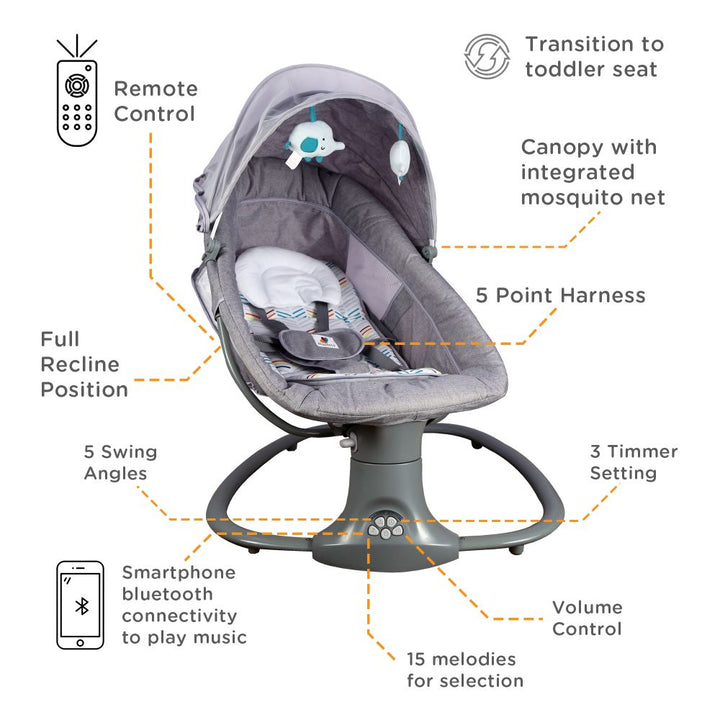 Mastela Deluxe Multi-Function Swing