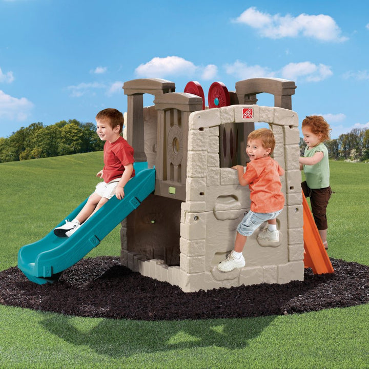 Toddler climbing playhouse