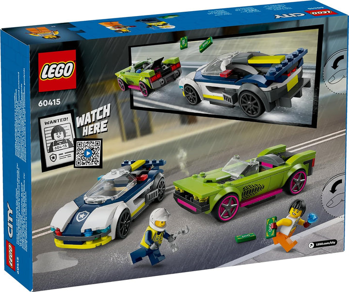 Lego Police Car And Muscle Car Chase