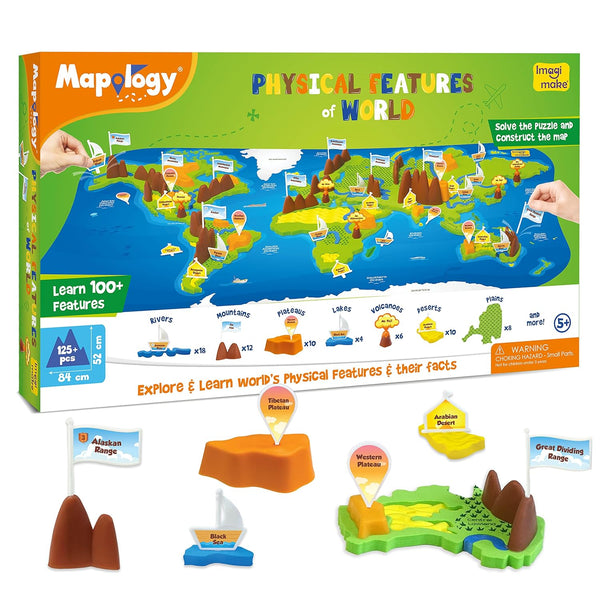 Imagi Make Mapology - Physical Map, World