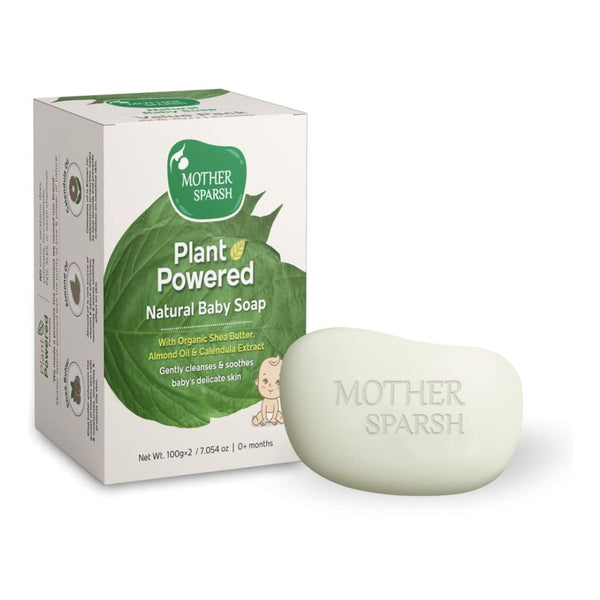 Mother Sparsh Plant Powered Baby Soap, 100g x 2