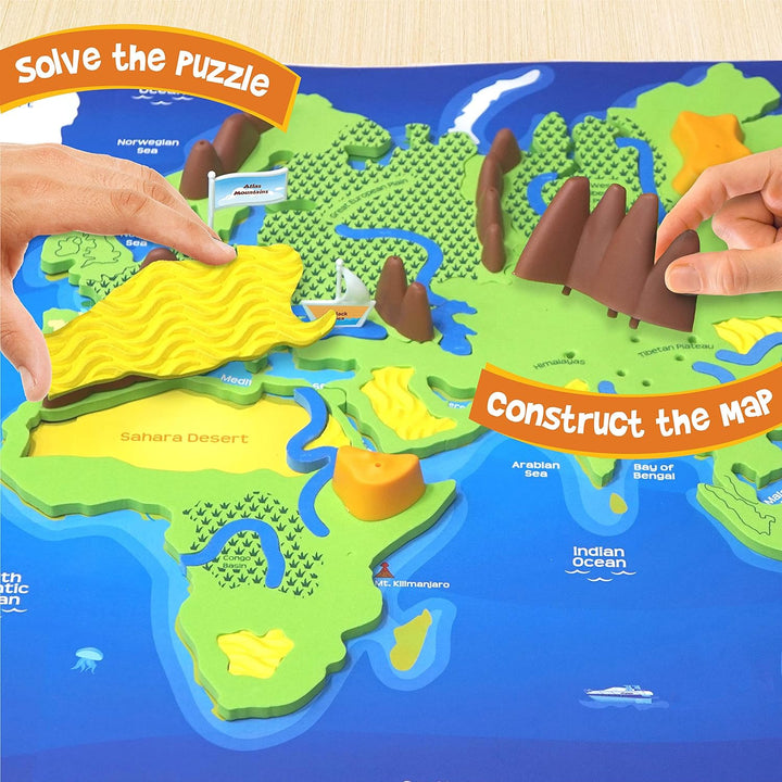 Imagi Make Mapology - Physical Map, World