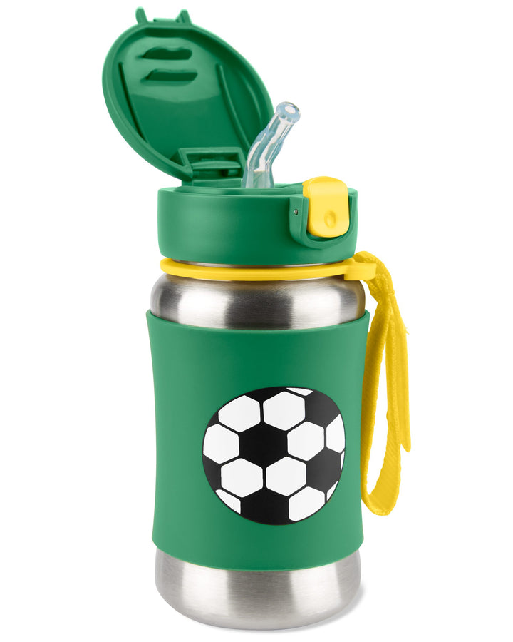 Skip Hop SS Sipper Spark Style Stainless Steel Bottle (3 to 6 Years) Soccer Football