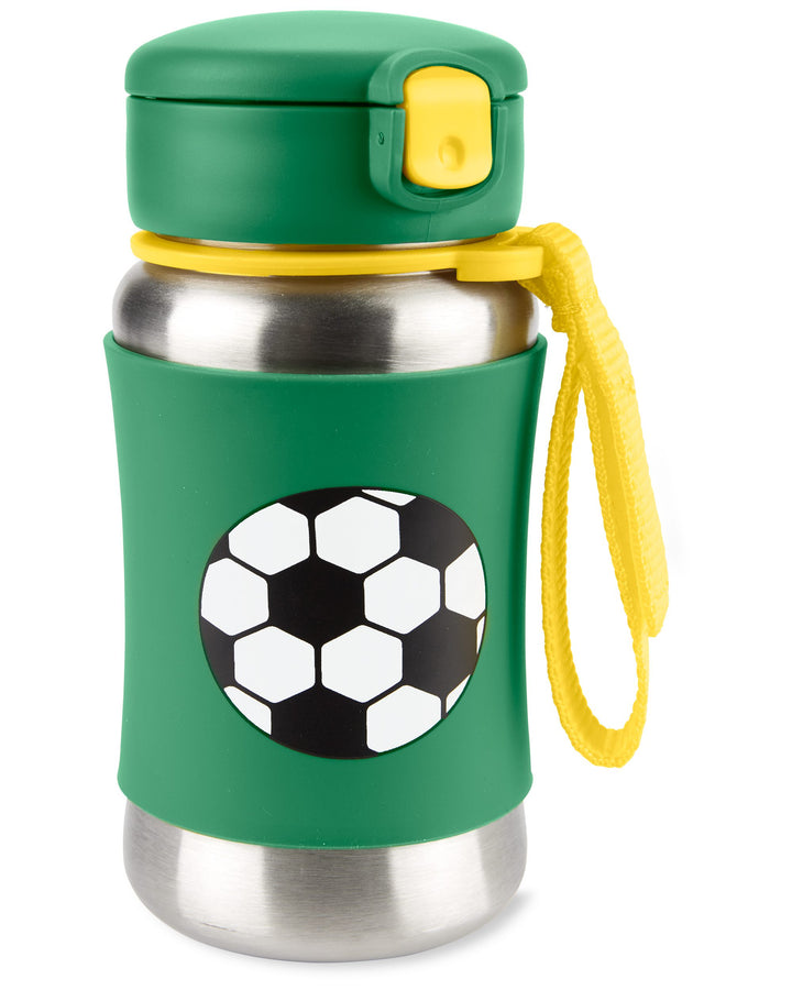 Skip Hop SS Sipper Spark Style Stainless Steel Bottle (3 to 6 Years) Soccer Football