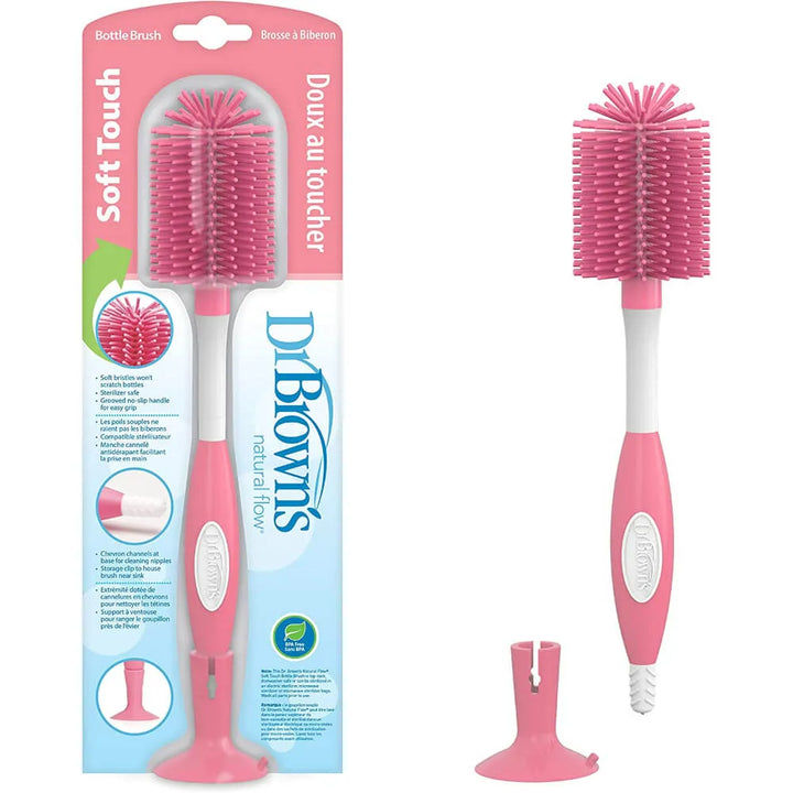 Dr. Browns Soft Touch Bottle Brush -Pink