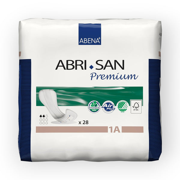 Abena Abri-San Premium Pads, Size 1A, 28 Count