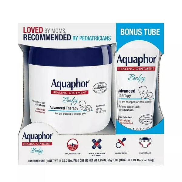 Aquaphor Baby Healing Ointment, 14oz / 396g With Bonus Tube