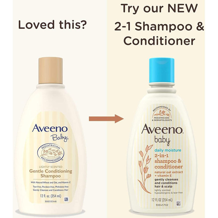 Aveeno Baby Daily Moisture 2 in 1 Shampoo & Conditioner 354 ml