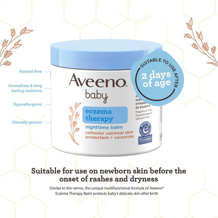 Aveeno Baby Eczema Therapy Nighttime Balm, 312g