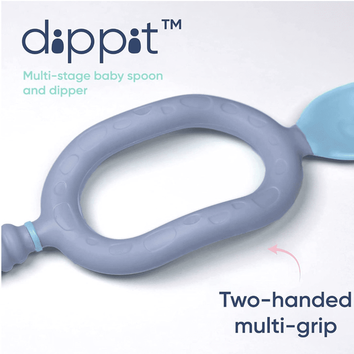 Bibado Weaning Spoon and Dipper Mint &amp; Blue - Pack of 2