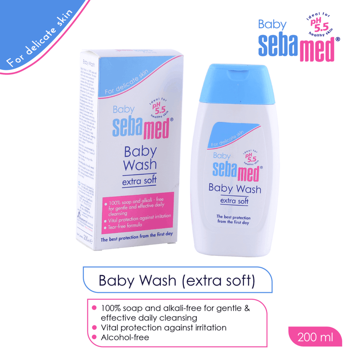 Sebamed Baby Gentle Wash Extra Soft, 200 ml