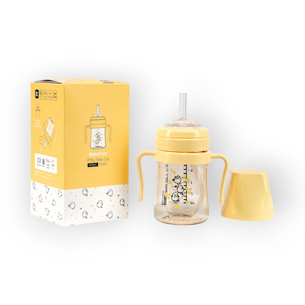 Bebepick PPSU Straw Cup 150ML, Yellow