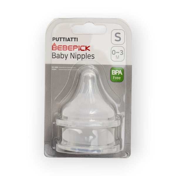 Bebepick Silicone Baby Nipples, S, 0-3 M