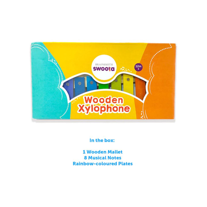 BRAINSMITH Swoora Wooden Xylophone 12+m