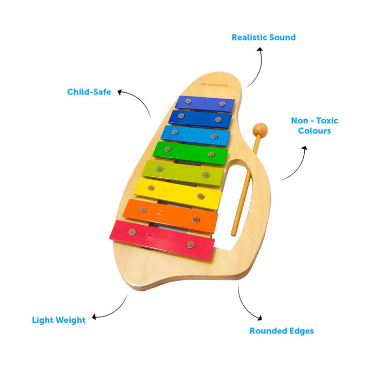 BRAINSMITH Swoora Wooden Xylophone 12+m