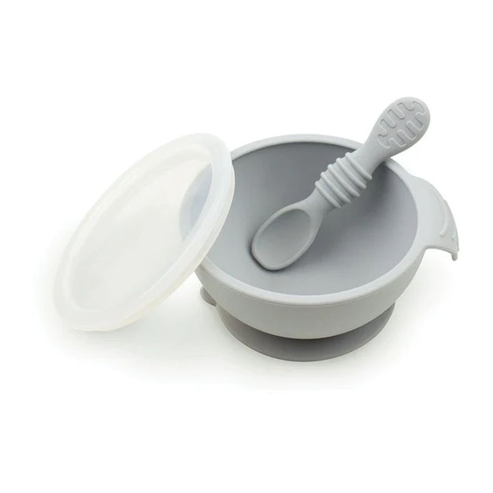 Bumkins First Feeding Set Gray