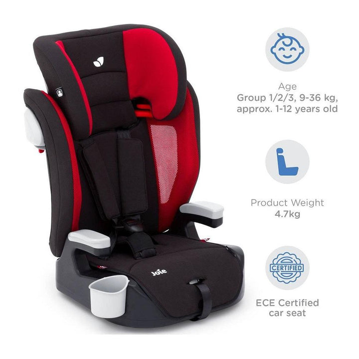 Joie Elevate Baby Car Seat Rio Red for Ages 9-12 Years