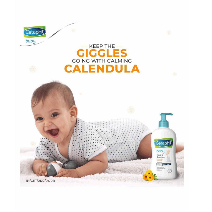 Cetaphil Baby Wash &amp; Shampoo with Organic Calendula, 400ml