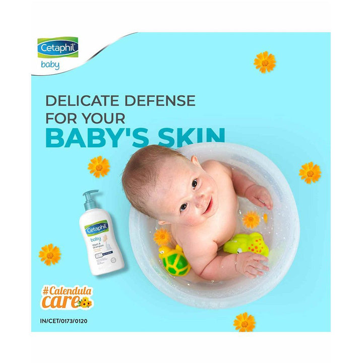 Cetaphil Baby Wash &amp; Shampoo with Organic Calendula, 400ml