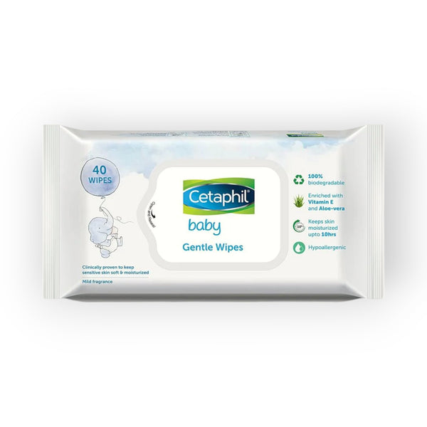 Cetaphil Baby Gentle Wipes, 40 Cnt