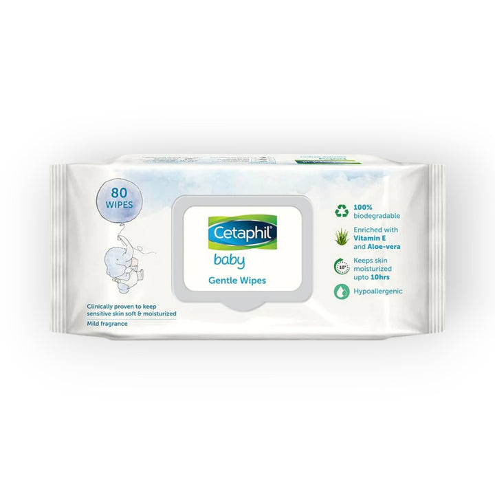 Cetaphil Baby Gentle Wipes, 80 Cnt