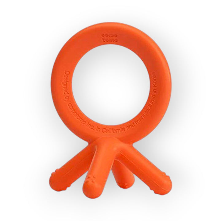 Comotomo Silicone Baby Teether Orange